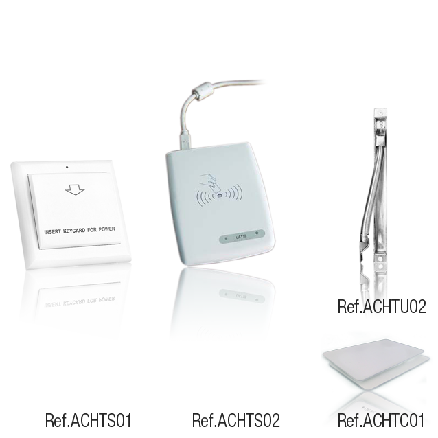 Acessórios para fechaduras de hotel