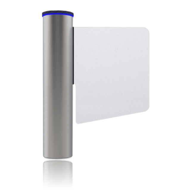 Barreira de acesso com bloqueio físico em vidro. Esta barreira facilita o acesso a qualquer zona sem quebra de agilidade de processos e de pessoas com qualquer tipo de deficiência motora.<br />
Uma solução eficaz e extremamente cómoda, quer para o cliente quer para o utente, com um design integrável em qualquer espaço.<br /><br />